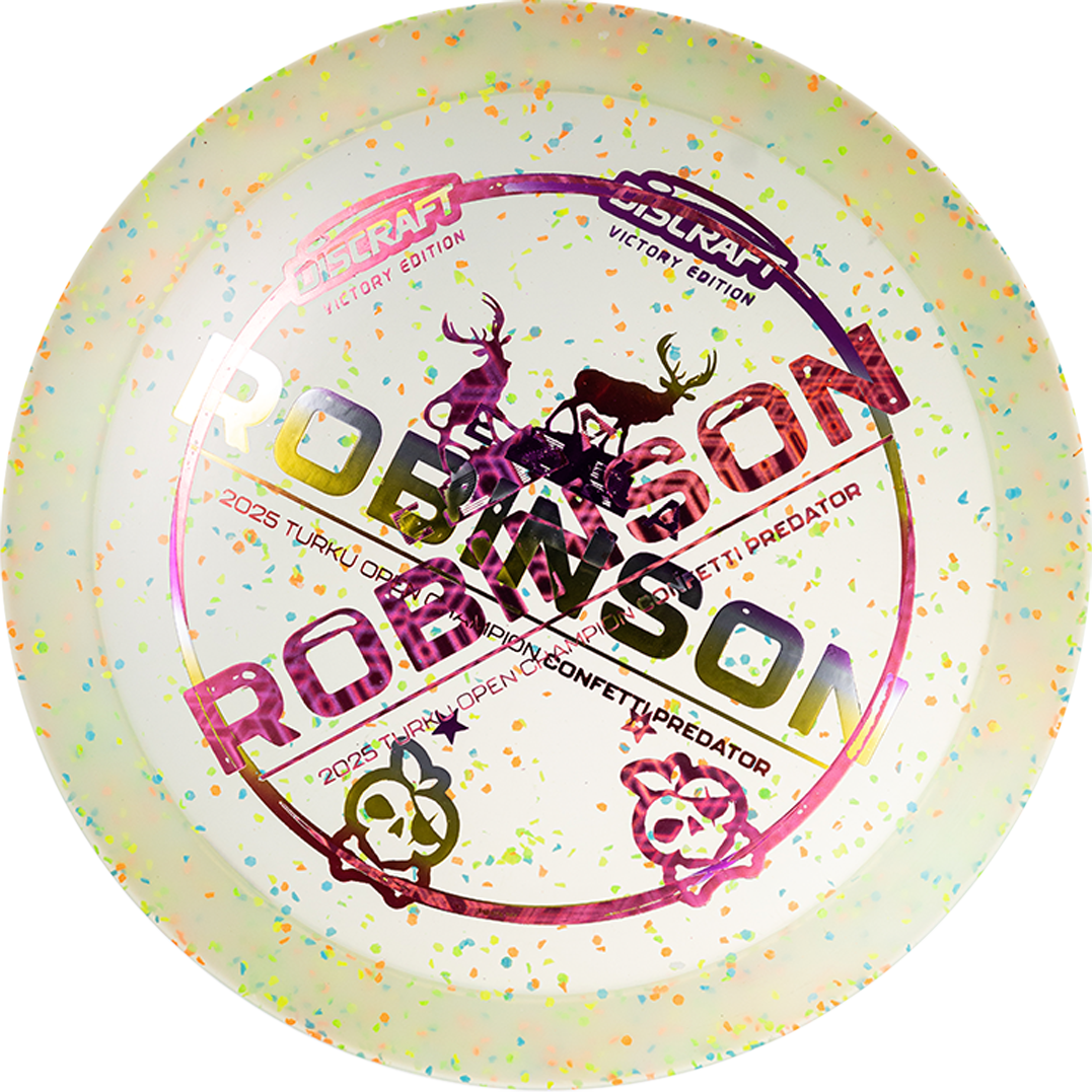 2025 Ezra Robinson Z Confetti Predator Misprint – Discraft Factory