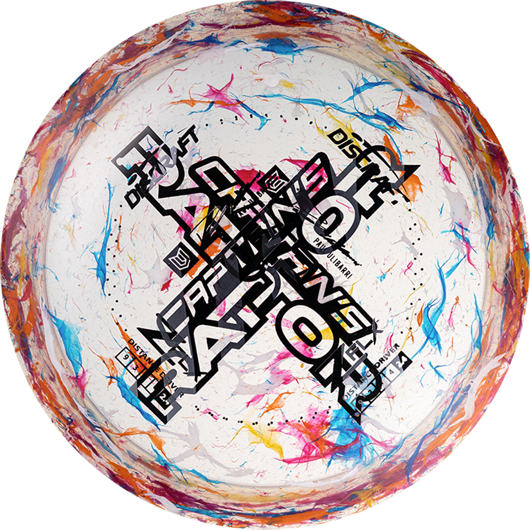 Autocollant Discraft Zone Mylar - Fond Transparent Impression Noire 7,5x3 Cm